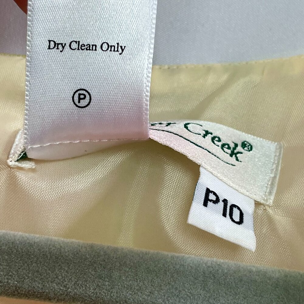 Coldwater Creek Floral Linen Blend Beaded Sleeveless Shift Dress Petite 10 - Picture 14 of 16